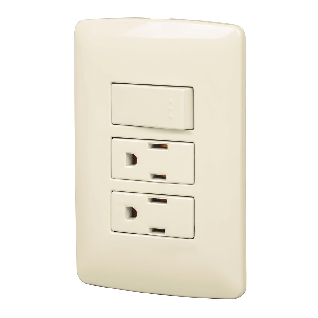 VOLTECK PA-APCO-I3 PLACA ARMADA 2 CONTACTOS E INTERRUPTOR