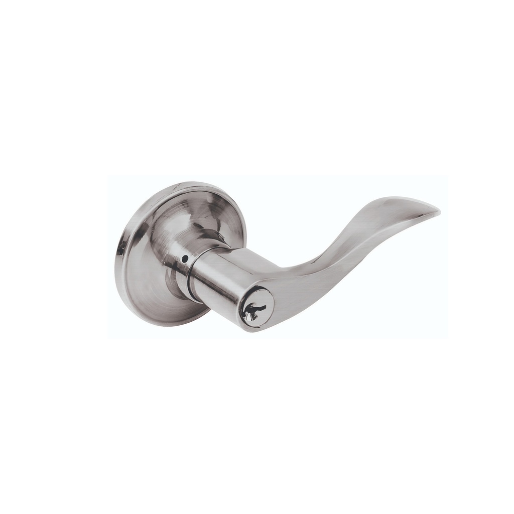 LOCK MANIJA TUB BANO NIQUEL   SATINADO CURVA 17MA