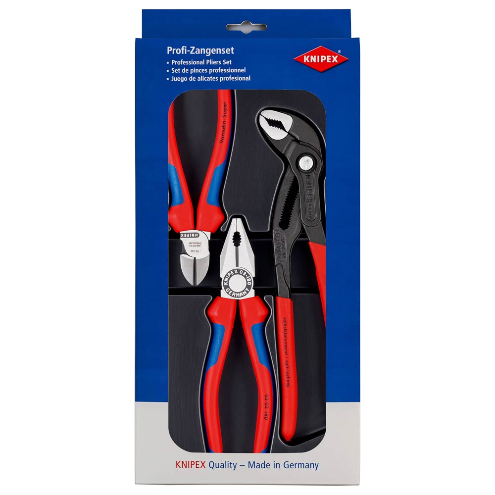 KNIPEX JGO D/3PINZAS MANGO BI-MAT BEST SELLER 002009V01