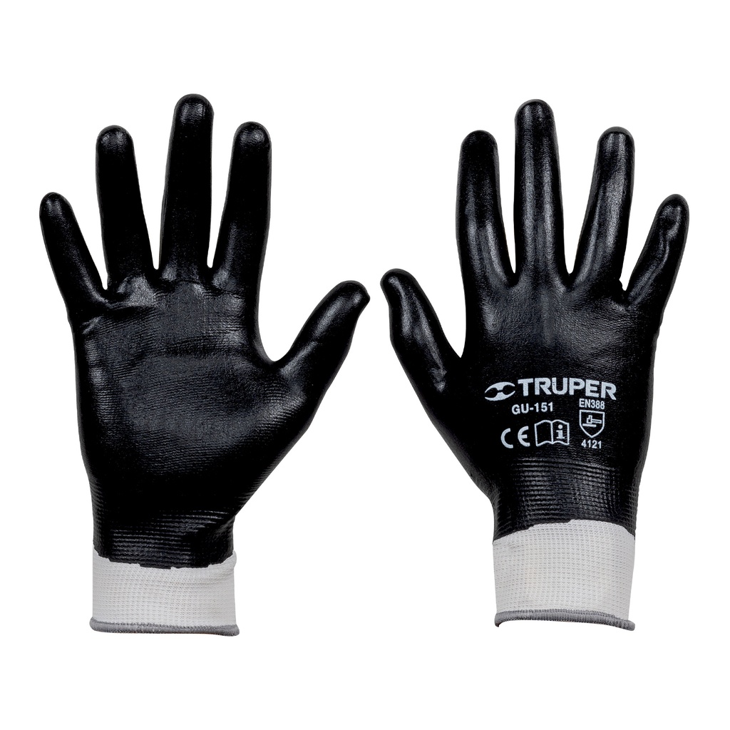 TRUPER GUANTES POLIESTER RECUB D/NITRILO GU-151  T-CH