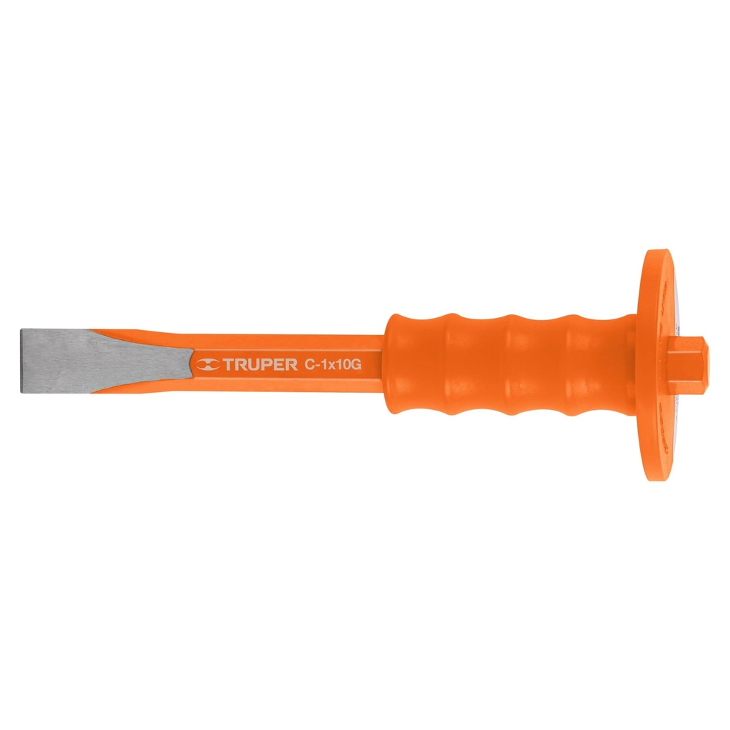 TRUPER CINCEL CORTE FRIO C-1X10G 25CMS 1"C/GRIP