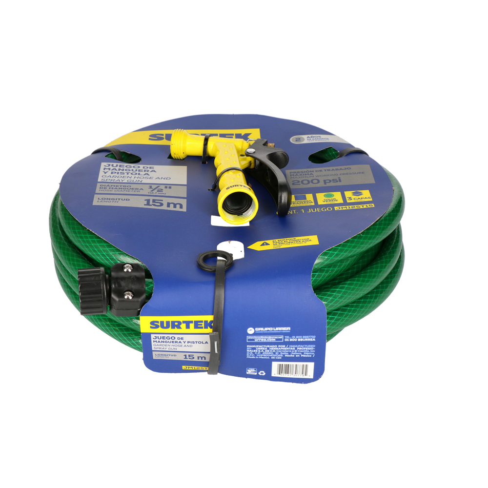 SURTEK MANGUERA JM12ST15 VERDE1/2" 15MTS C/130346