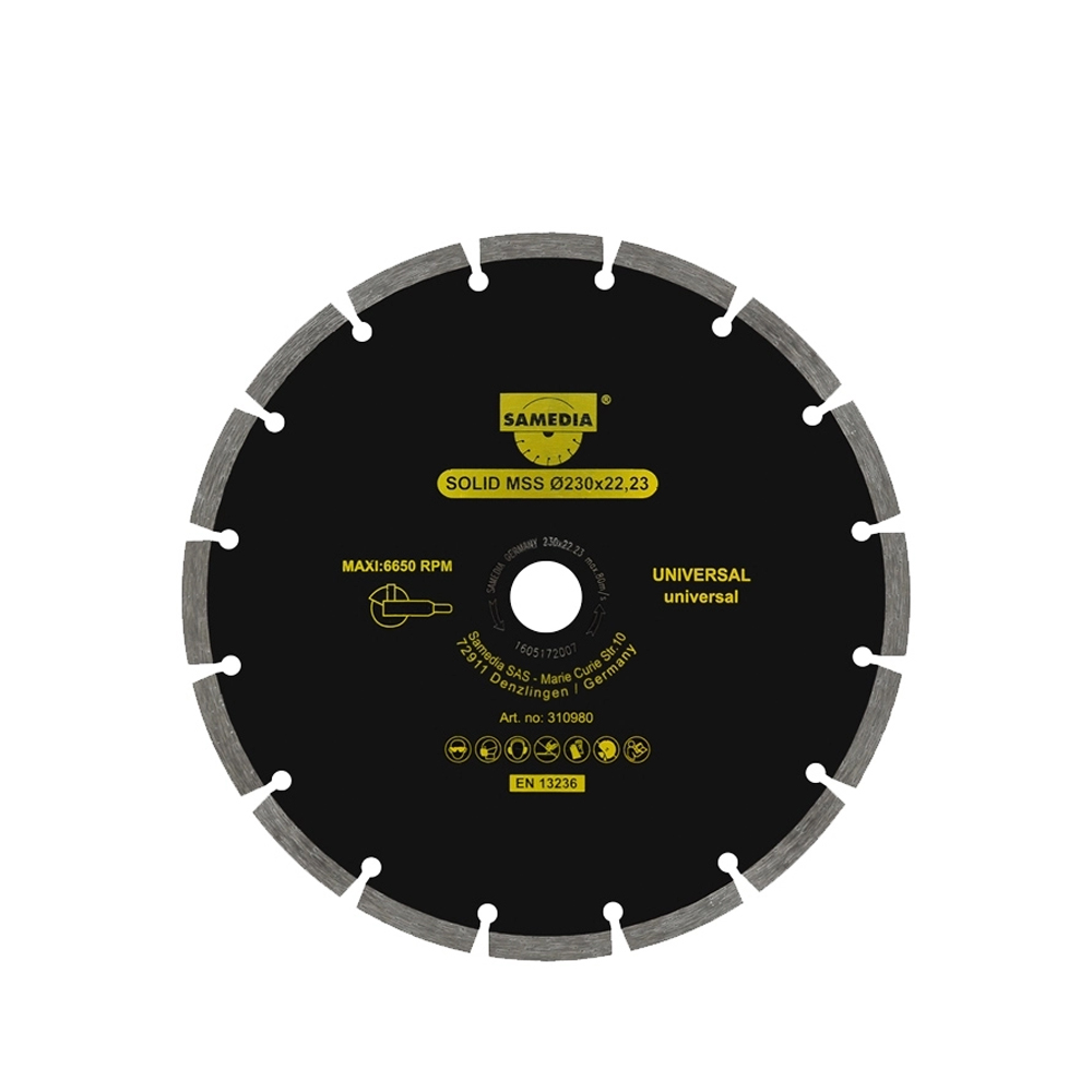 SAMEDIA DISCO DIAM    SEGMENTADO MSS 7" 310979 SOLID