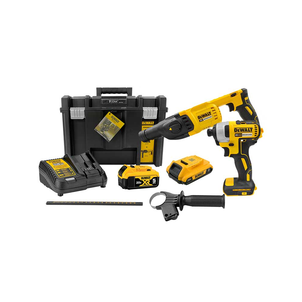 DEWALT COMBO ROTOMARTILLO     SDS DCH133/ATORN DCF787 20V S/