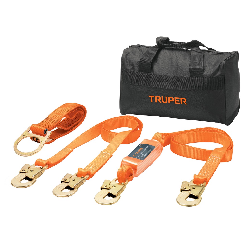 TRUPER JGO POSICIONAMIENTO Y  CONTRA CAIDA 140KG ARNES 3ANI