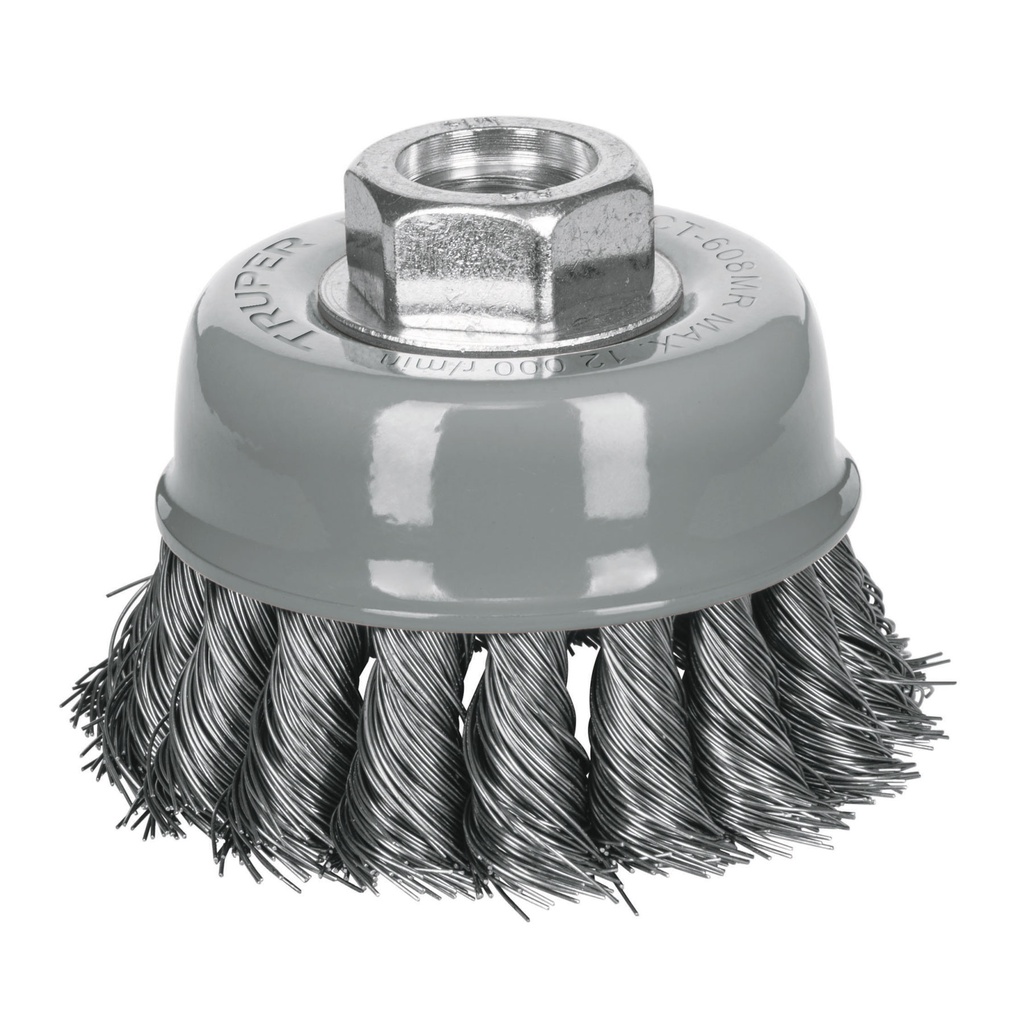 TRUPER CARDA DE COPA 3"       ALAMBRE TRENZADO FINO M/R CT-6