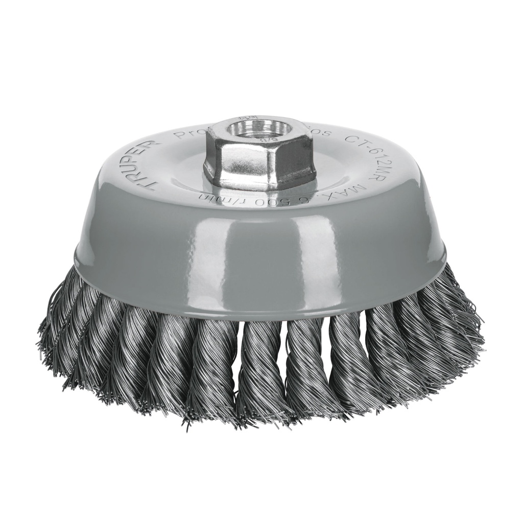 TRUPER CARDA DE COPA 5"       ALAMBRE TRENZADO FINO M/R CT-6