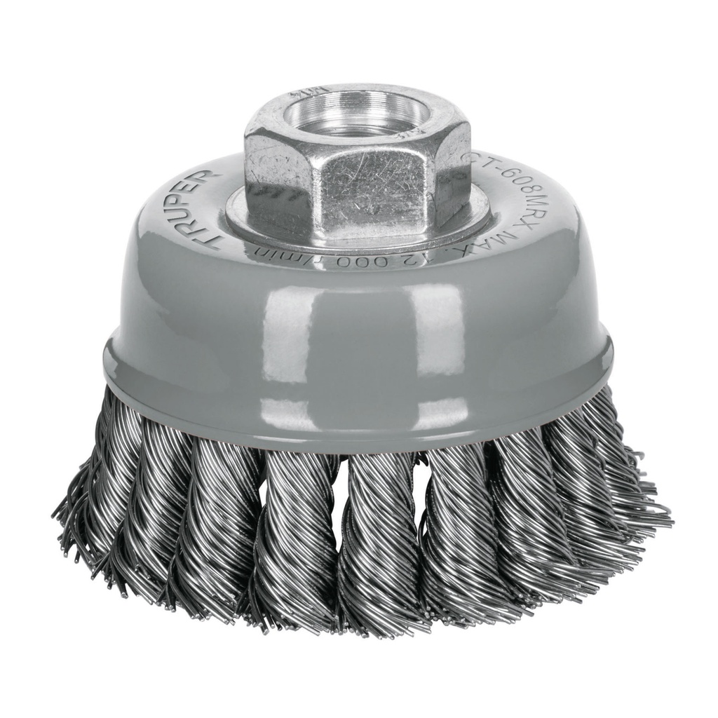 TRUPER CARDA DE COPA 3"       ALAMBRE TRENZADO GRUESO CT-608