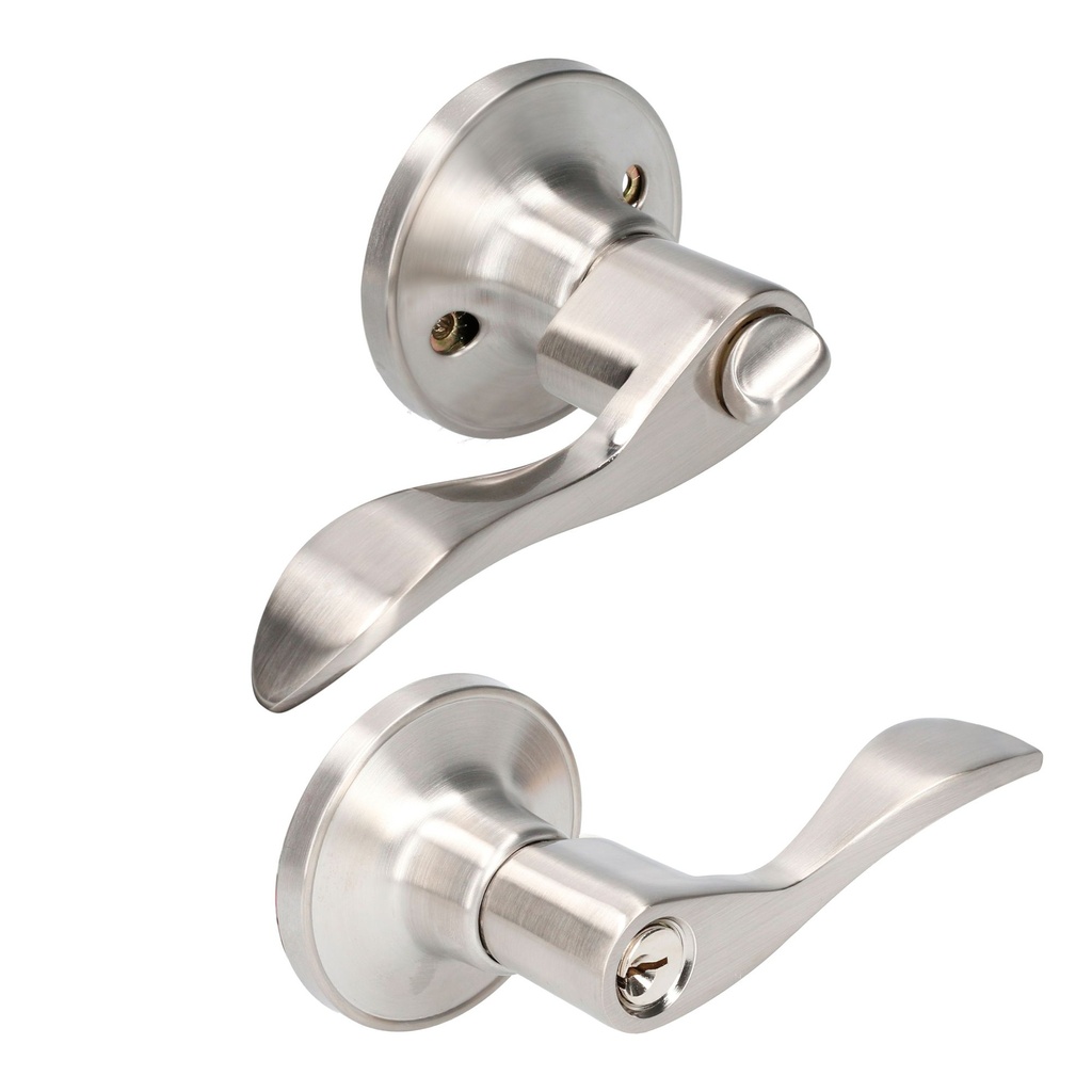 LOCK MANIJA TUBULAR RECAMARA  NIQUEL SAT CURVA 16MA