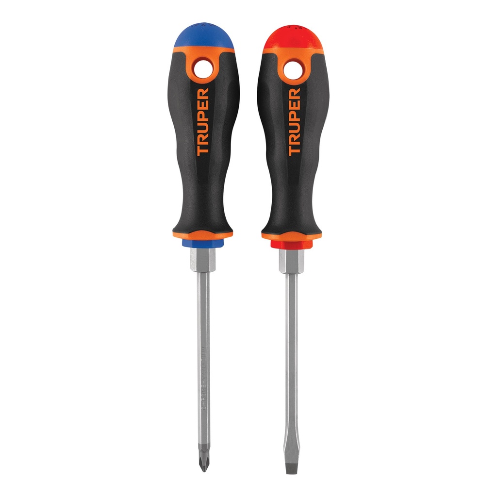 TRUPER DUO DESARMADORES       D/DESARMADORES 3/16X4" MANGO C