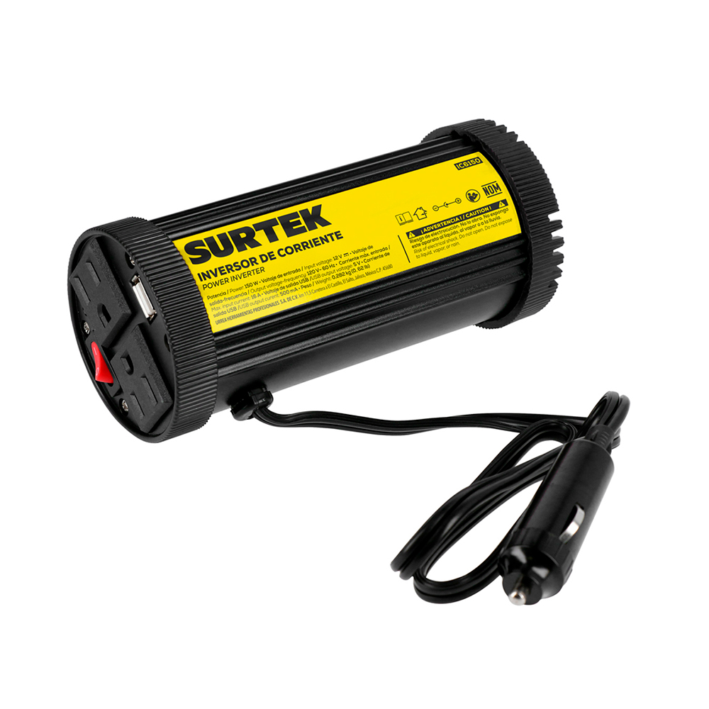 SURTEK INVERSOR D/CORRIENTE   12V 150W DC-AC  IC6150