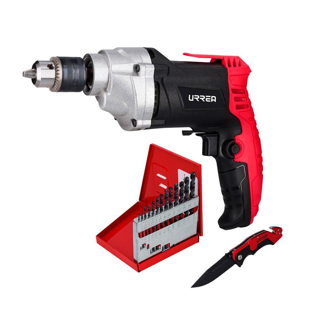 URREA TALADRO 3/8" 450W       C/ACC Y CJA PLAST JT01