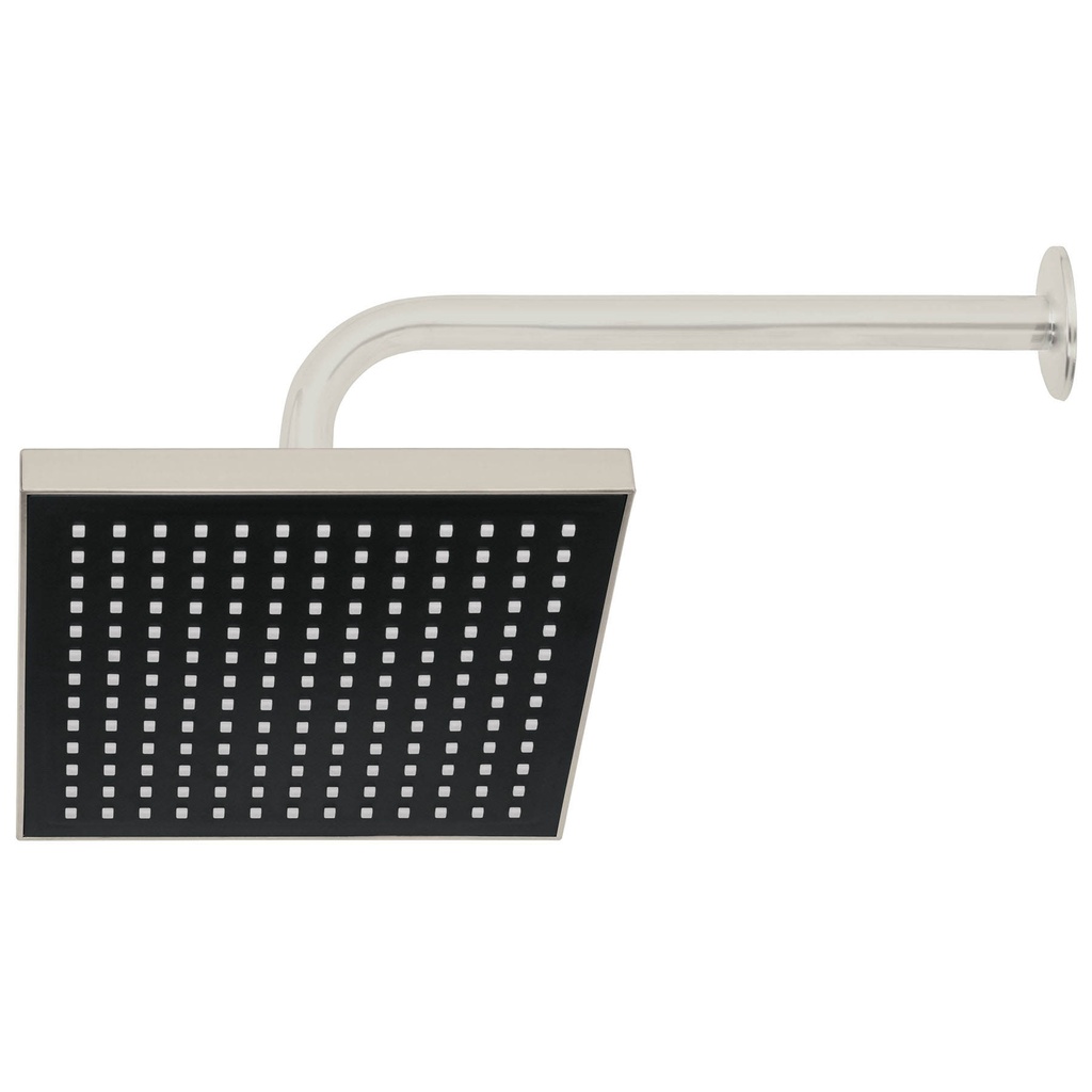 FOSET REGADERA CUADRADA ABS   8" SATIN C/BRAZO R-405N