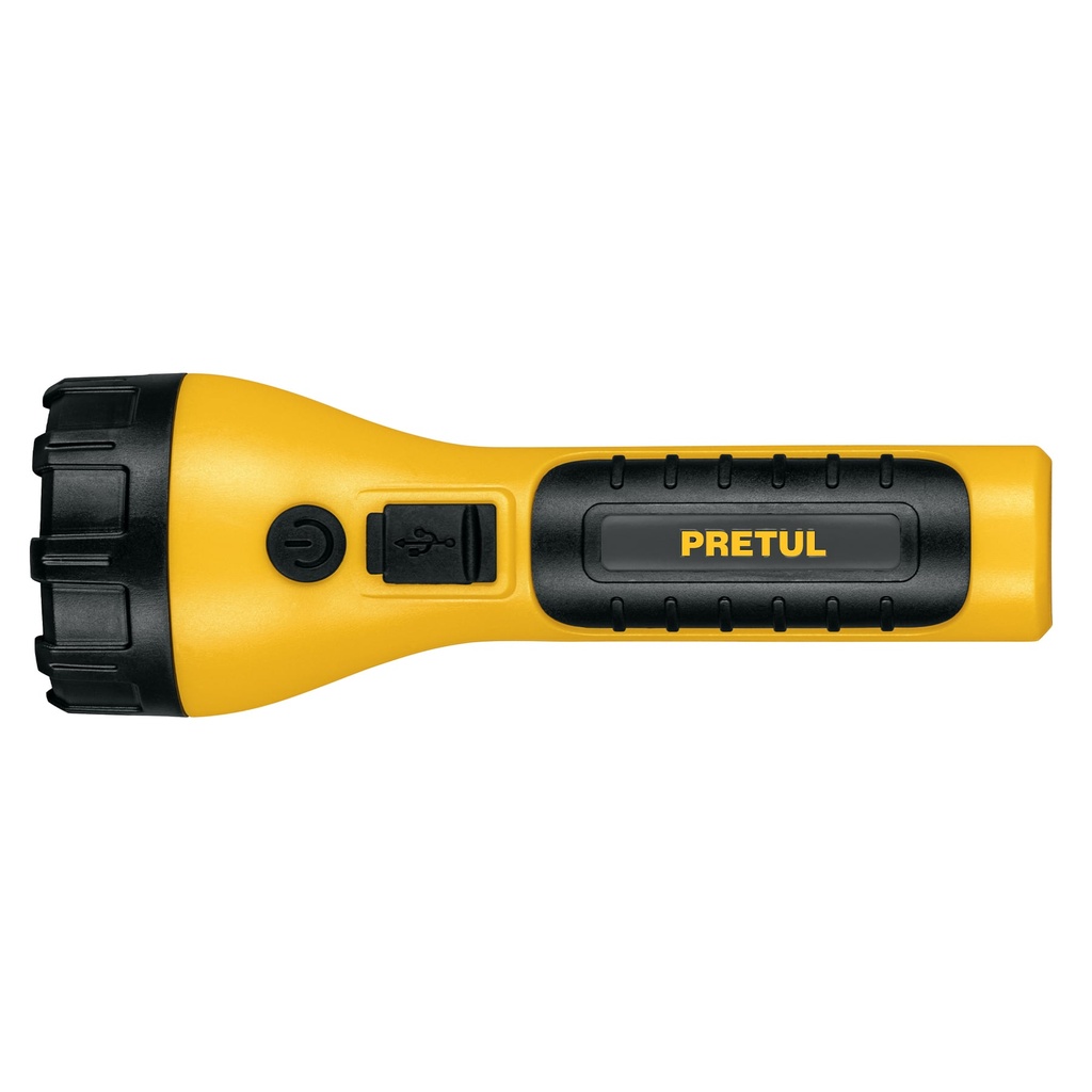 PRETUL LINTERNA RECARGABLE    180LUM D/LED PLAST LIRE-180P