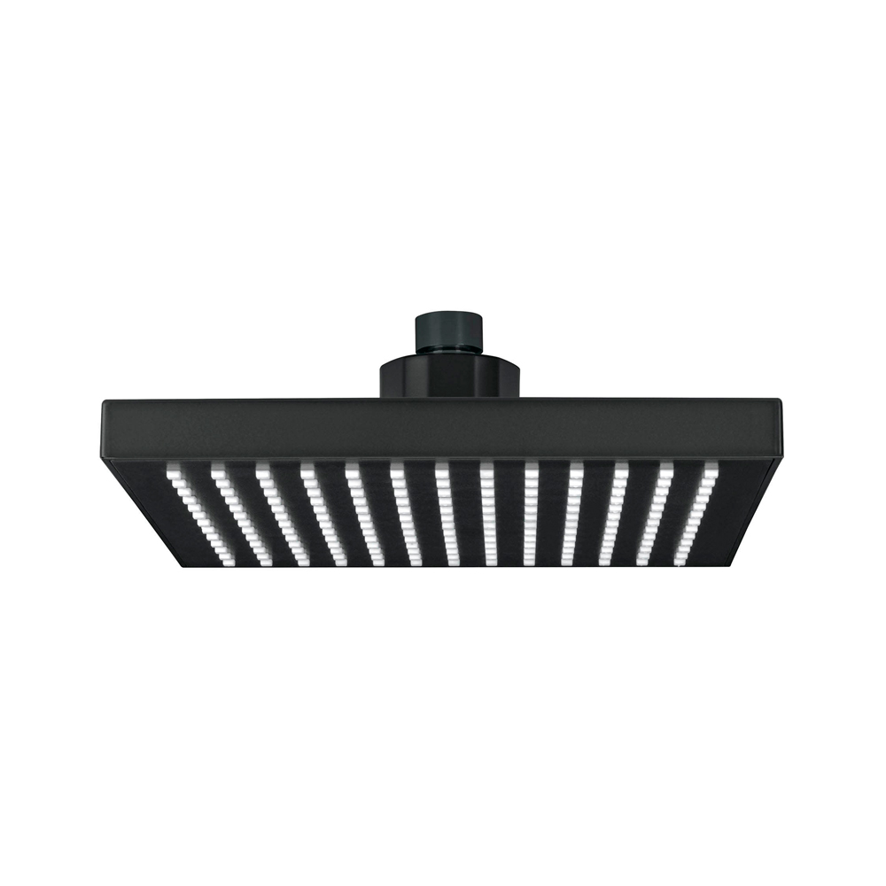 FOSET REGADERA CUADRADA ABS   8" NEGRO S/BRAZO R-405SM