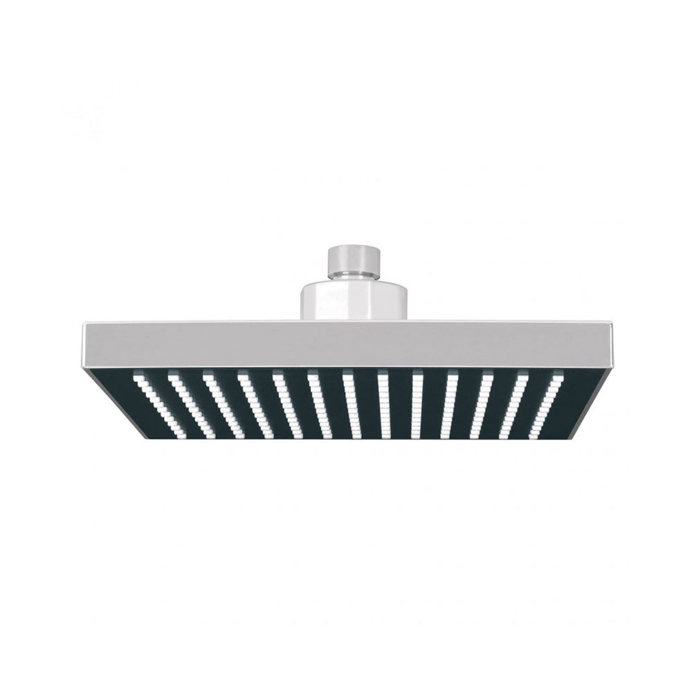 FOSET REGADERA CUADRADA 6"    CROMO S/BRAZO AQUA R-404S
