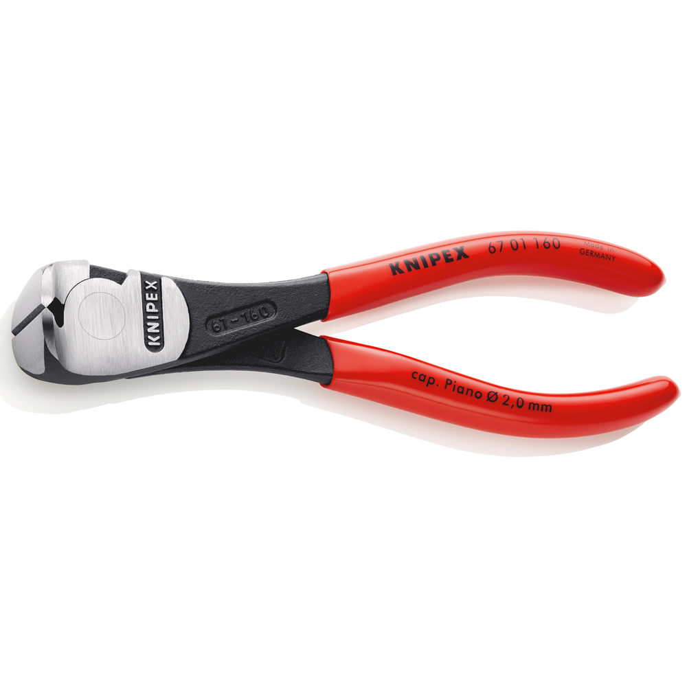KNIPEX PINZA DE CORTE         FRONTAL 160MM EXT.FUERTE 67 01