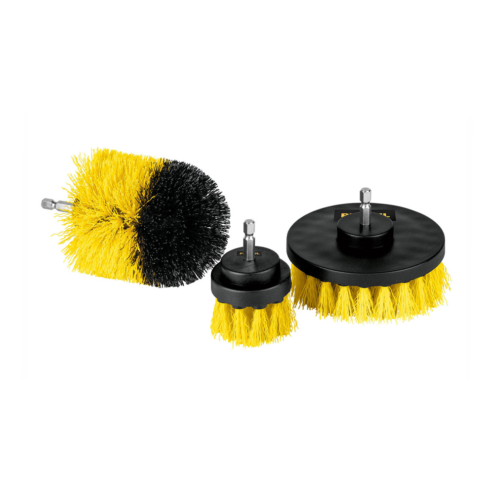 PRETUL CEPILLOS P/TALADRO     ZANCO 1/4" JGO 3PZ JCE-3P