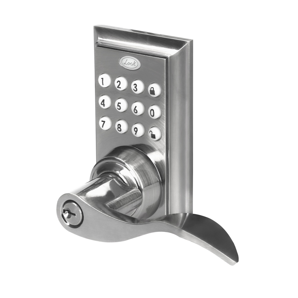 LOCK CERRADURA DIGITAL        T/BOTON C/MANIJA 12CD