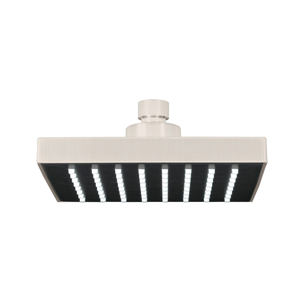 FOSET REGADERA CUADRADA 6"    SATIN S/BRAZO AQUA R-404SN