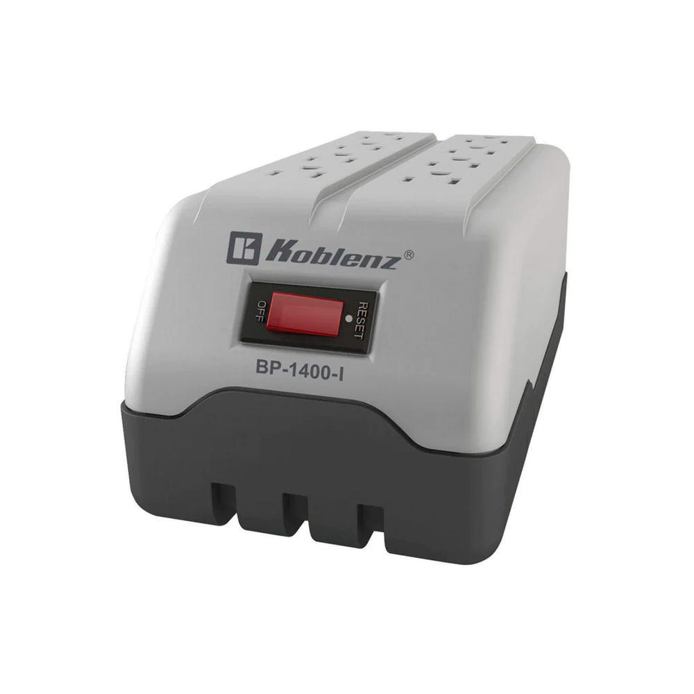 KOBLENZ REGULADOR  1400VA     800W 8 CONTACTOS BP-1400-1