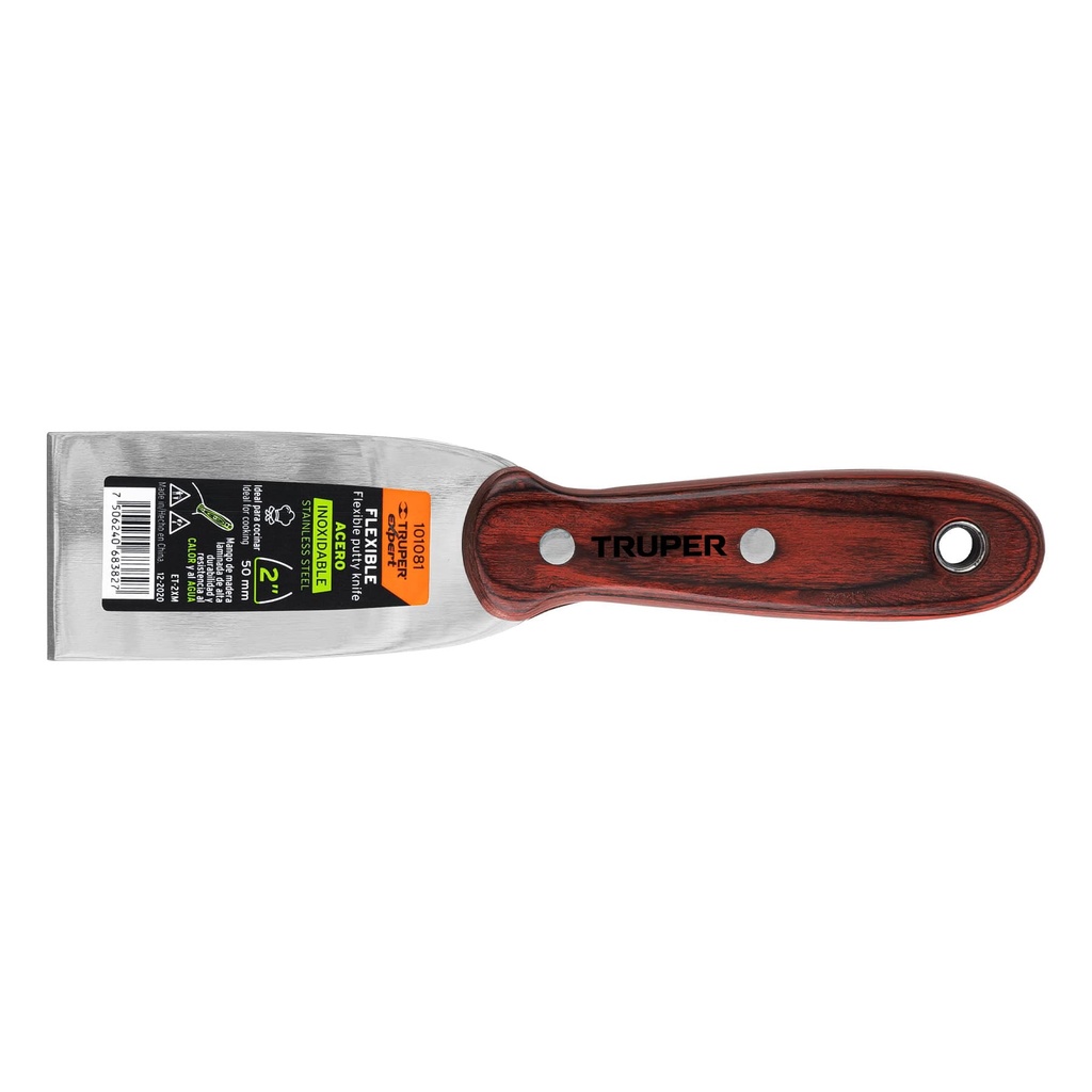 TRUPER ESPATULA ACERO/INOX    2" MGO MADERA ET-2XM