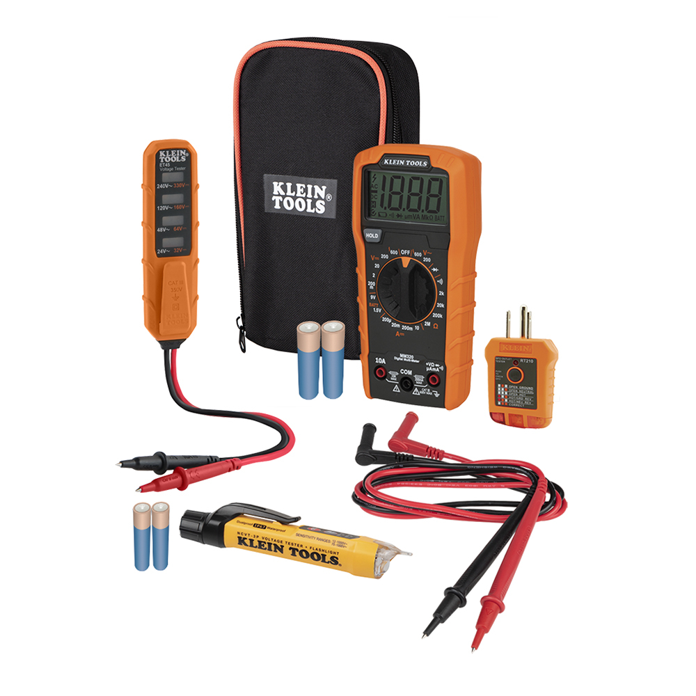 KLEIN TOOLS JGO PRUEBA ELEC   MM320+NCVT-3P+ET45+RT210 MM320