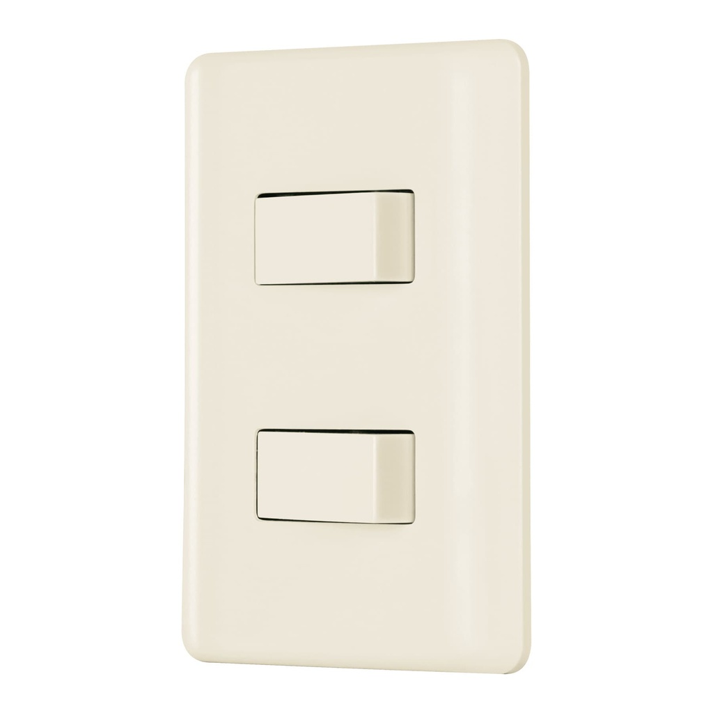 VOLTECK PLACA ARMADA          2INTERRUPT  MARFIL PA-APDO-BI