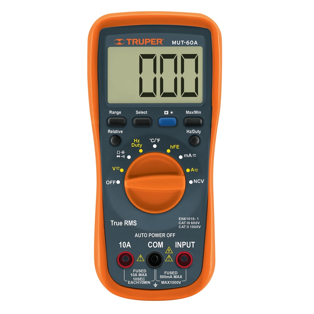 TRUPER MULTIMETRO 100362 PROF C/RMS AUTO RANGO DELUXE