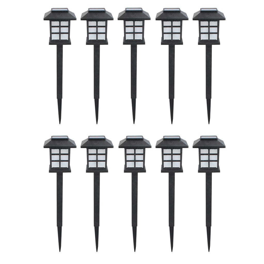 SURTEK JGO LUMINARIOS EXTER   10PZ A/INOX SOLAR ORIENTAL