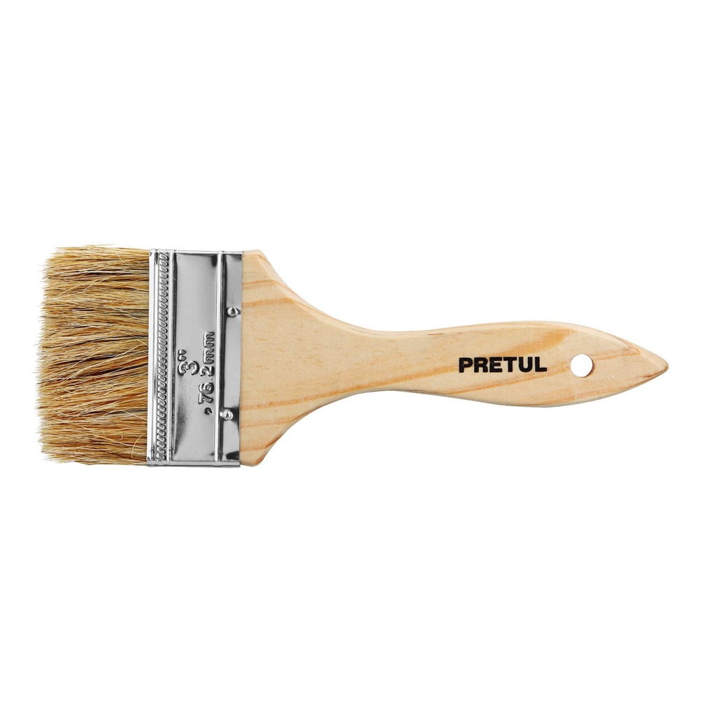 PRETUL BROCHA MANGO D/MADERA  3" BRE-3