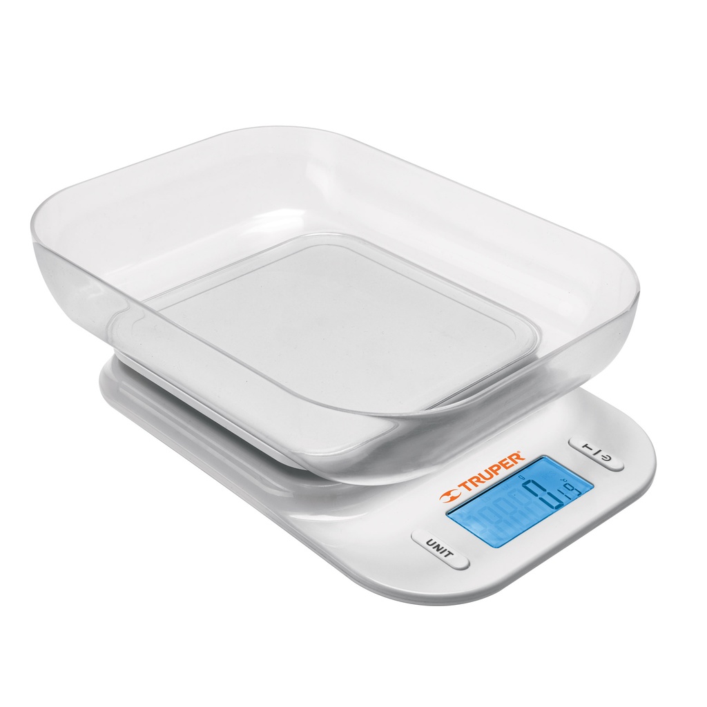 TRUPER BASCULA DIGITAL 5KG    C/TAZON P/COCINA BASE-5T