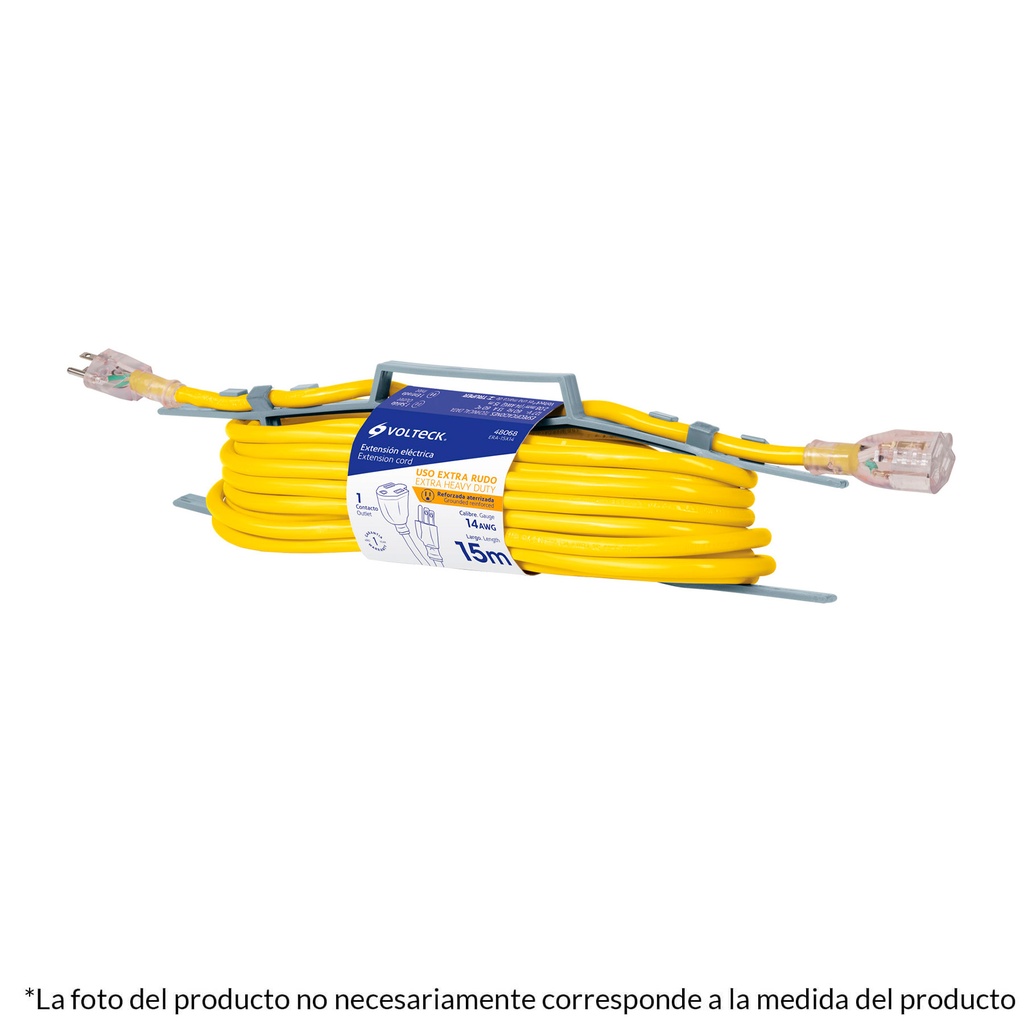 VOLTECK EXTENSION 20M C-14    ELECTRICA ATERRIZADA REFORZ