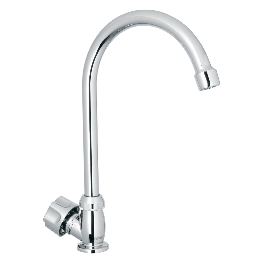 FOSET LLAVE INDIVIDUAL        P/FREGADERO CROMO ABS CURVO