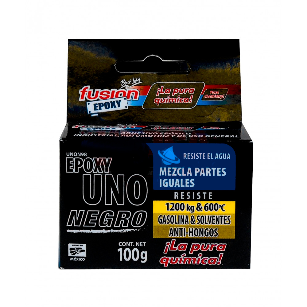 FUSION EPOXI PEGAMENTO NEGRO  100GR U.GRAL UNON98