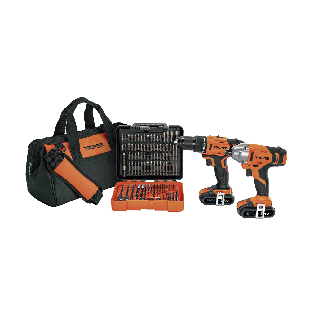 TRUPER COMBO ROTOMARTILLO     +DESTORNILLADOR IMP 20V