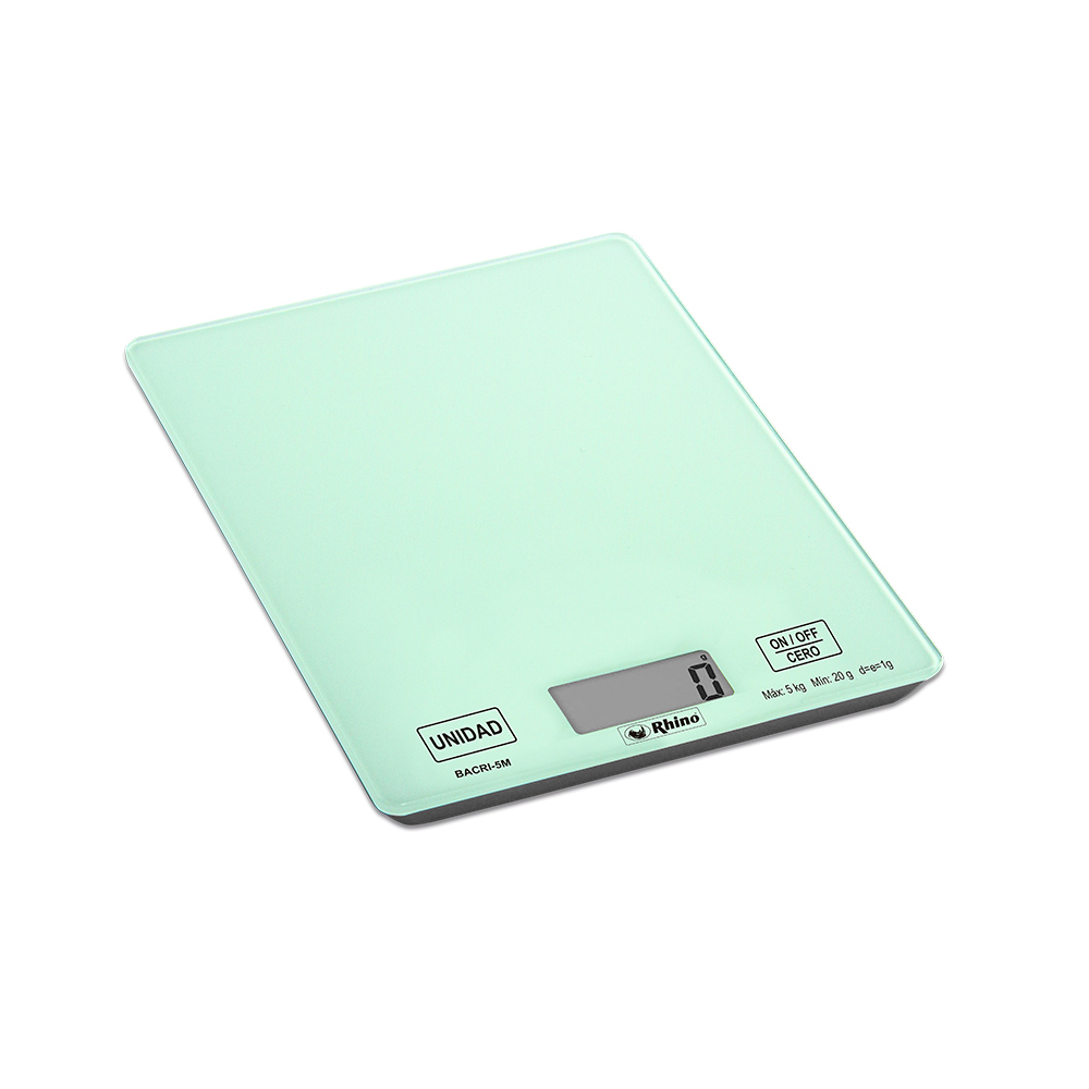RHINO BASCULA PLATO 05KG      CRISTAL TEMPLADO BACRI-5M