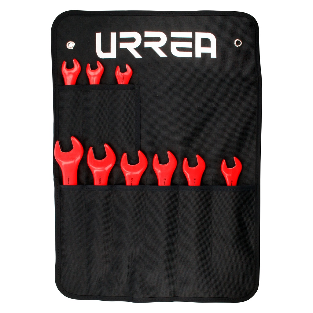 URREA JGO LLAVE ESPAÑOLA 9PZ  10-19MM 1000V MET 1201VM