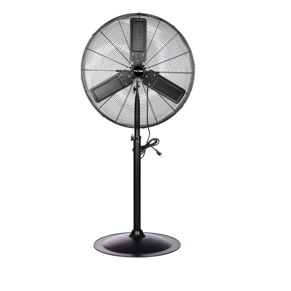 TYSON VENTILADOR D/PEDESTAL   30" 215W 3 VEL BASE MET