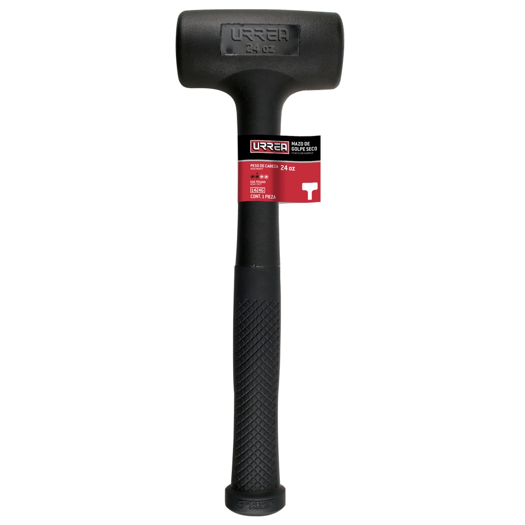 URREA MAZO  ALTO IMP GOLPE    SECO 24OZ TAPAS FIJAS MGO RUBE