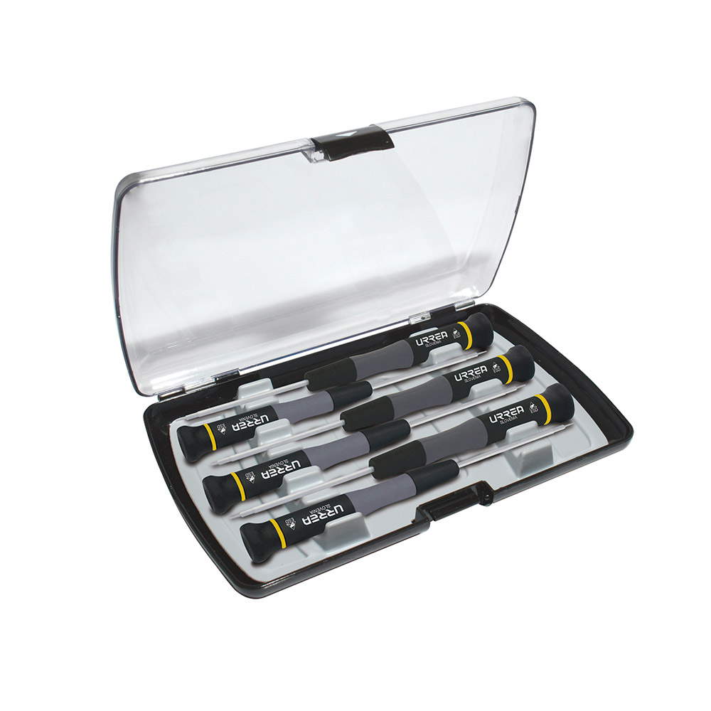 URREA DESARMADOR 9501BG  6PZPUNTA PLANA