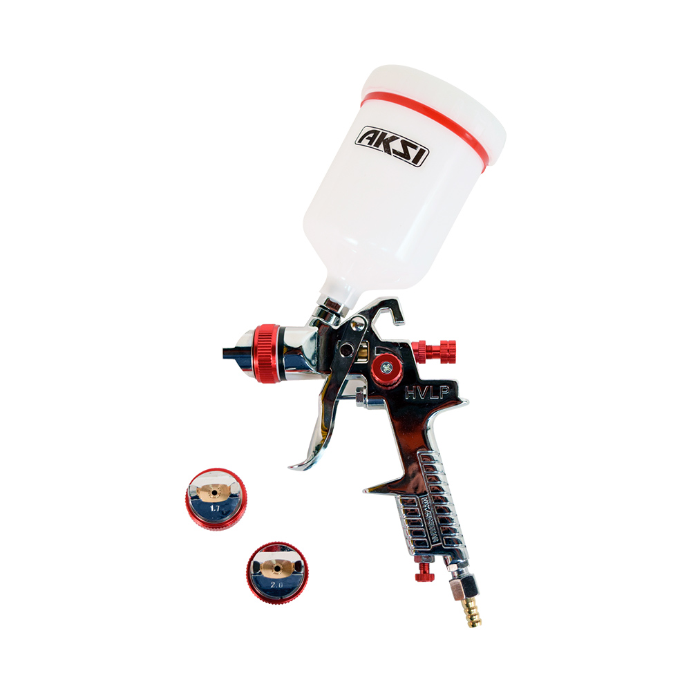 AKSI PISTOLA 117660 600ML GRAVEDAD VASO PLASTICO HVLP