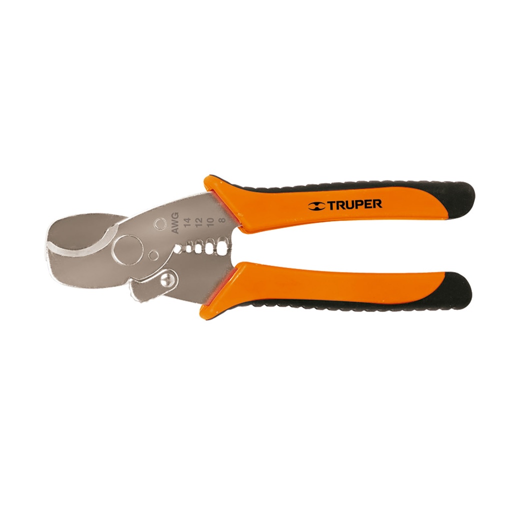 TRUPER PINZA PELA CABLES PROF  4 A 8 AWG PE-CA-7X