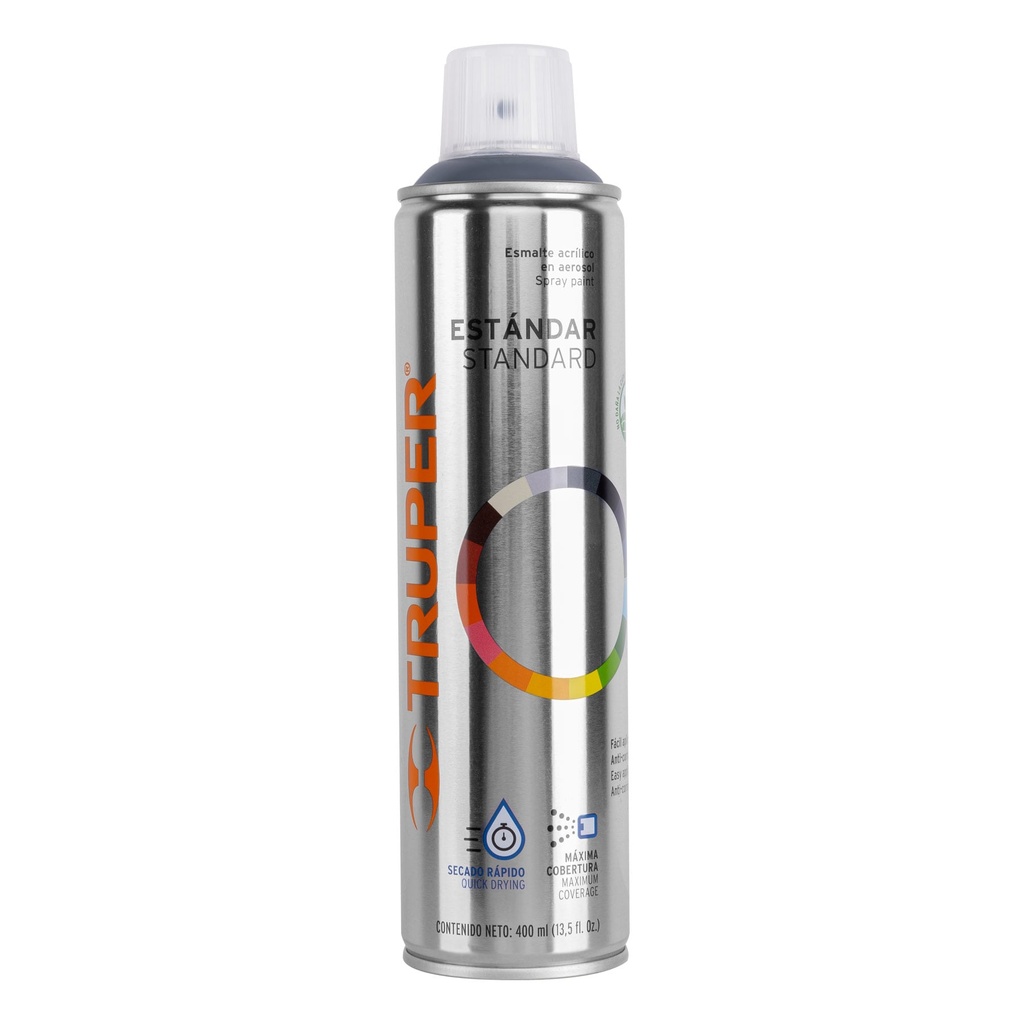 TRUPER PINTURA  AEROSOL       GRIS ACERO 400ML PA-GA