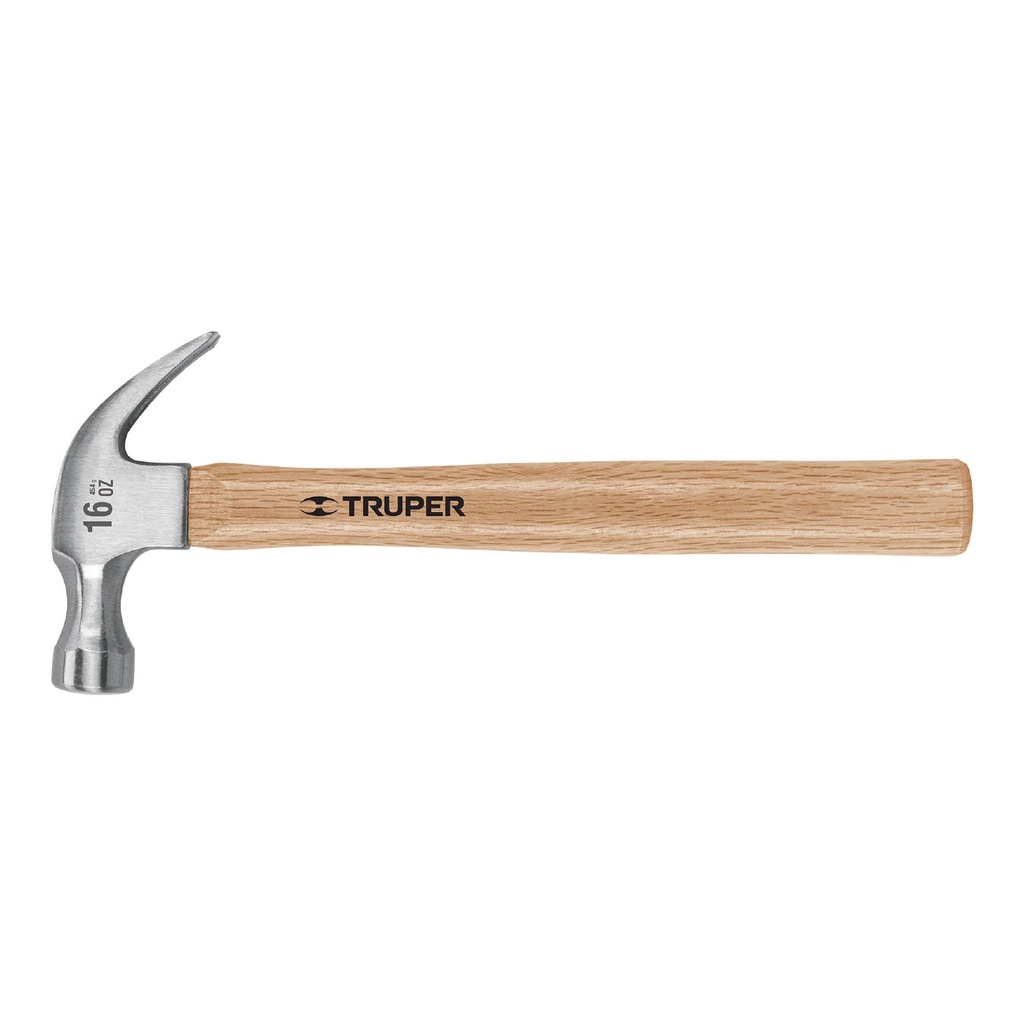 TRUPER MARTILLO UNA CURVA MA-16 16OZ1 1/8 MGO 13 D/ENCINO