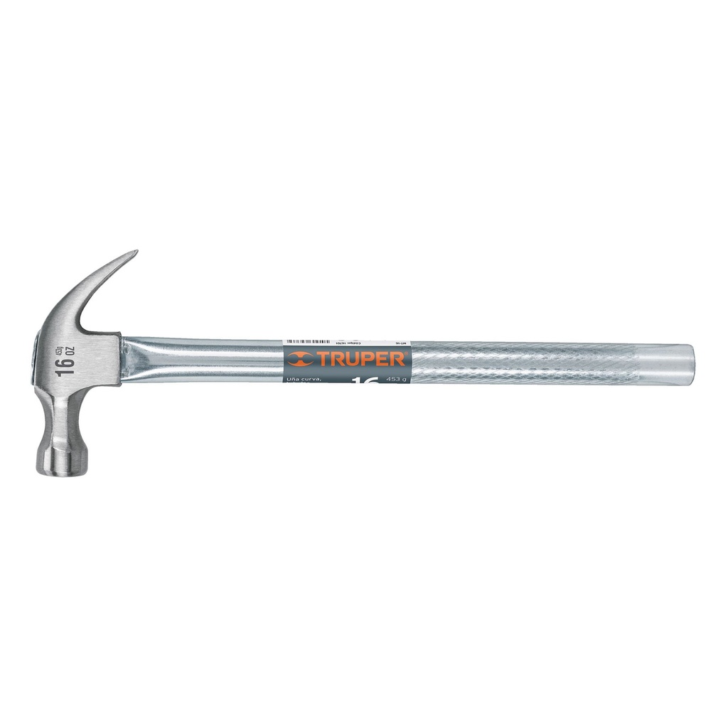 TRUPER MARTILLO UNA CURVA MT-16P 16OZ1 1/8 MGO 13 TUBULAR