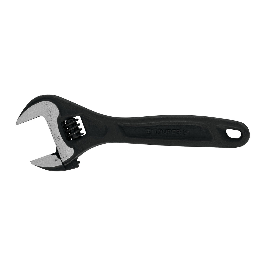 TRUPER LLAVE AJUSTABLE 6" 15500APERTURA 1" NEGRA