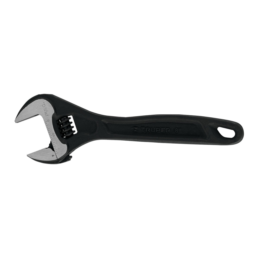 TRUPER LLAVE AJUSTABLE 8" 15501APERTURA 1-1/8" NEGRA