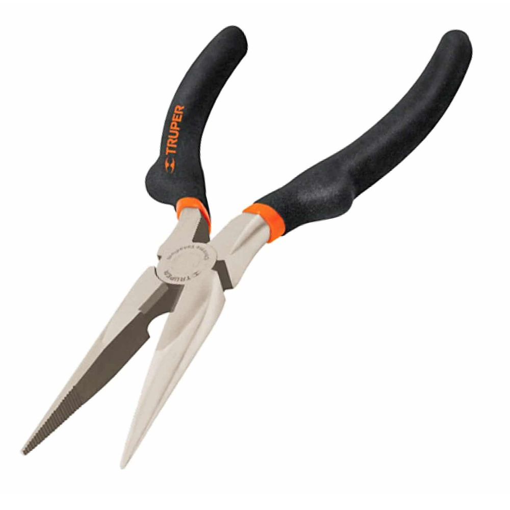 TRUPER PINZA DE PUNTA Y CORTE T-203-6 6" MGO VINIL