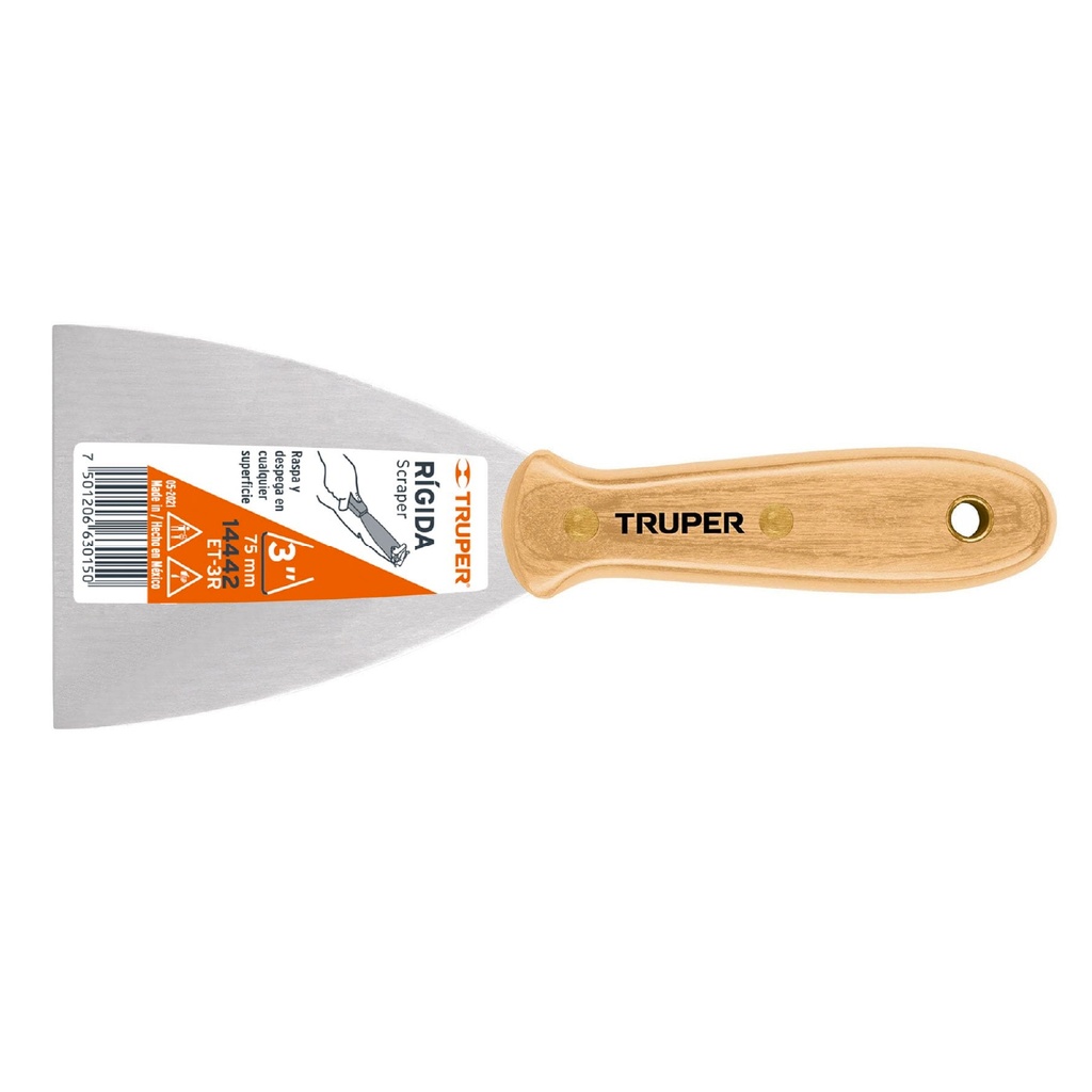TRUPER ESPATULA ET-3R 3" MGO HICKORY HOJA DE ACERO